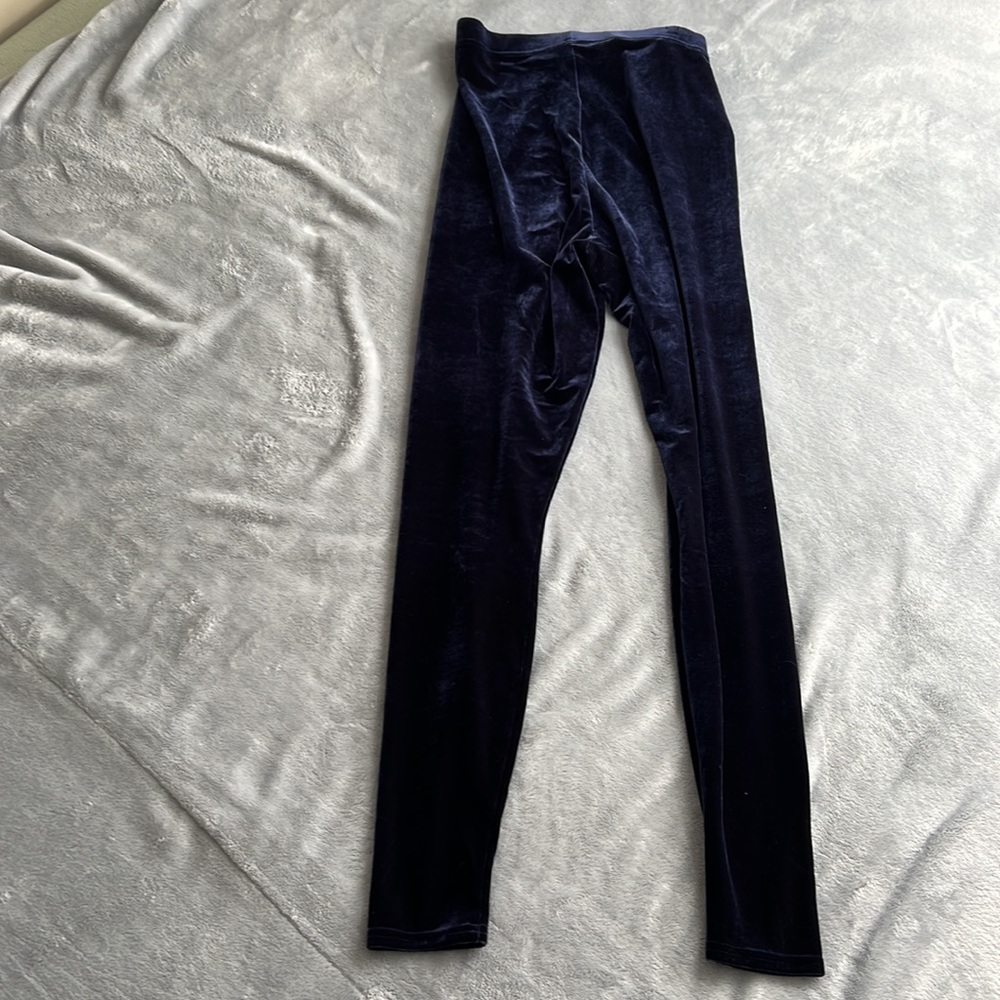NWOT Blackmilk Velvet Deep Blue High Waisted Leggings ~ LIMITED Size Medium - Picture 8 of 15